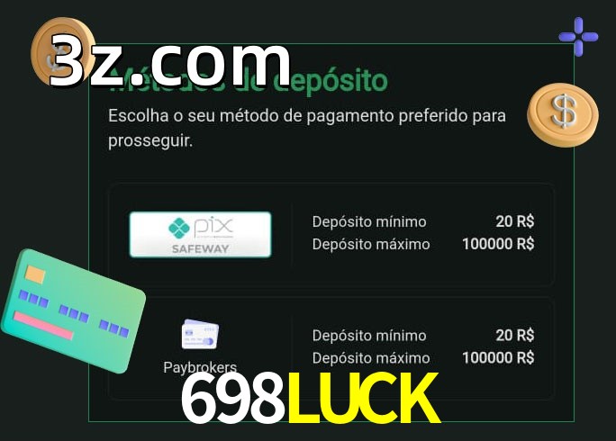 O cassino 698LUCKbet oferece uma grande variedade de métodos de pagamento